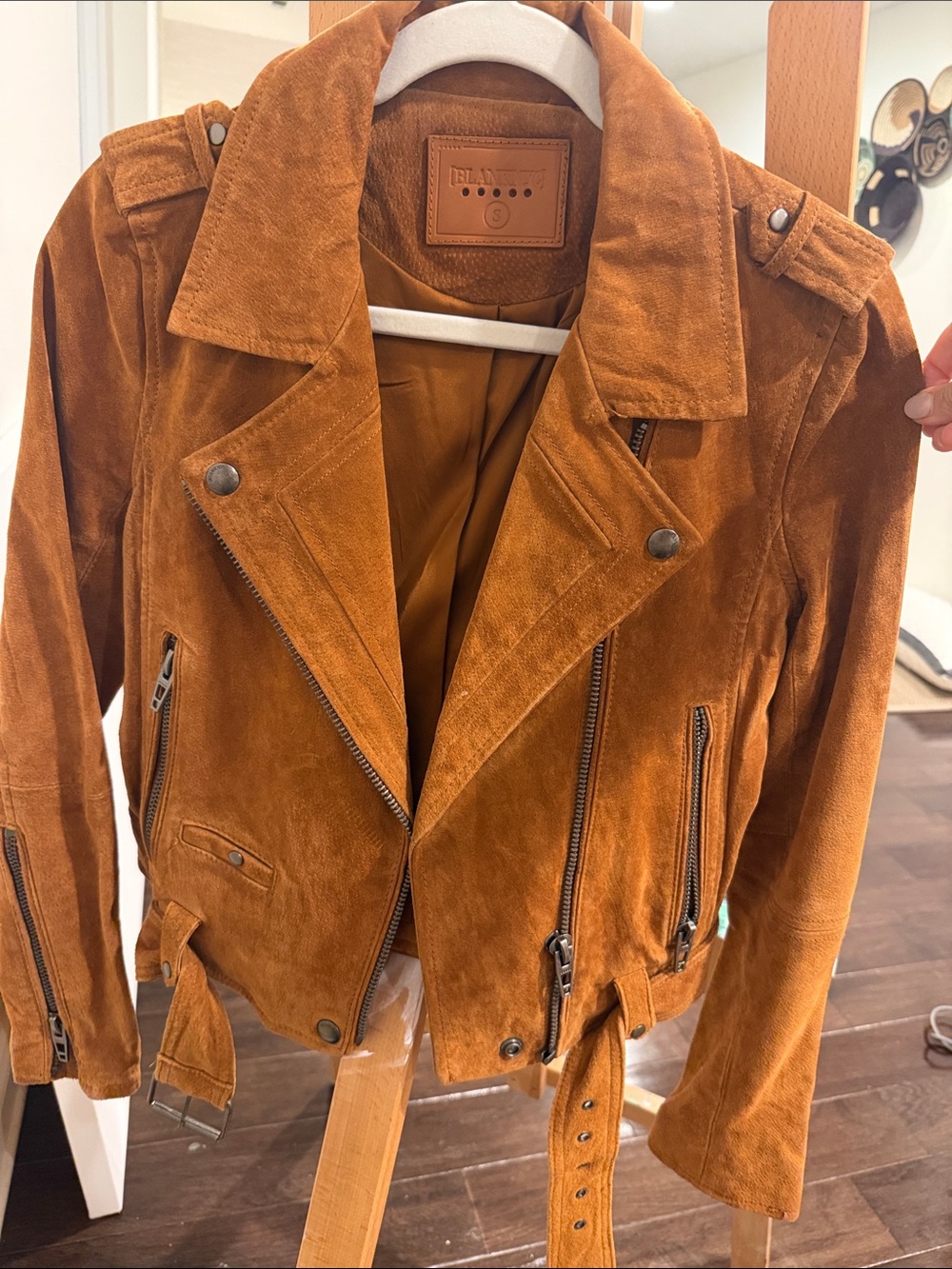 Suede Moto Jacket